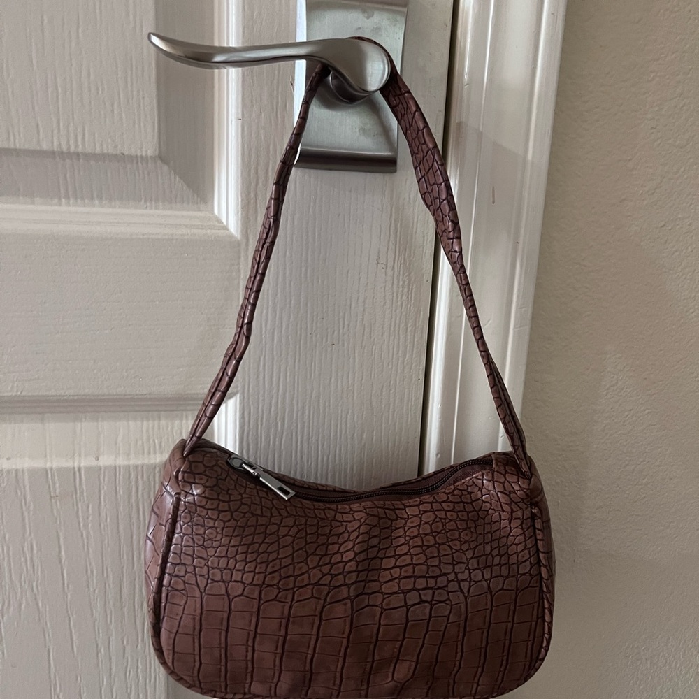 Brown mini purse